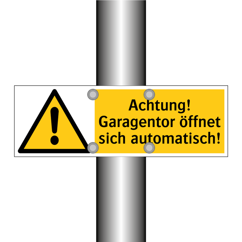 Achtung! Garagentor öffnet sich automatisch!