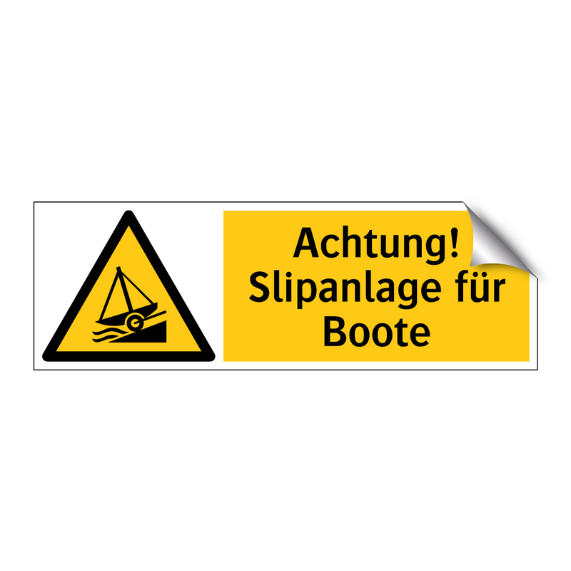 Achtung! Slipanlage für Boote