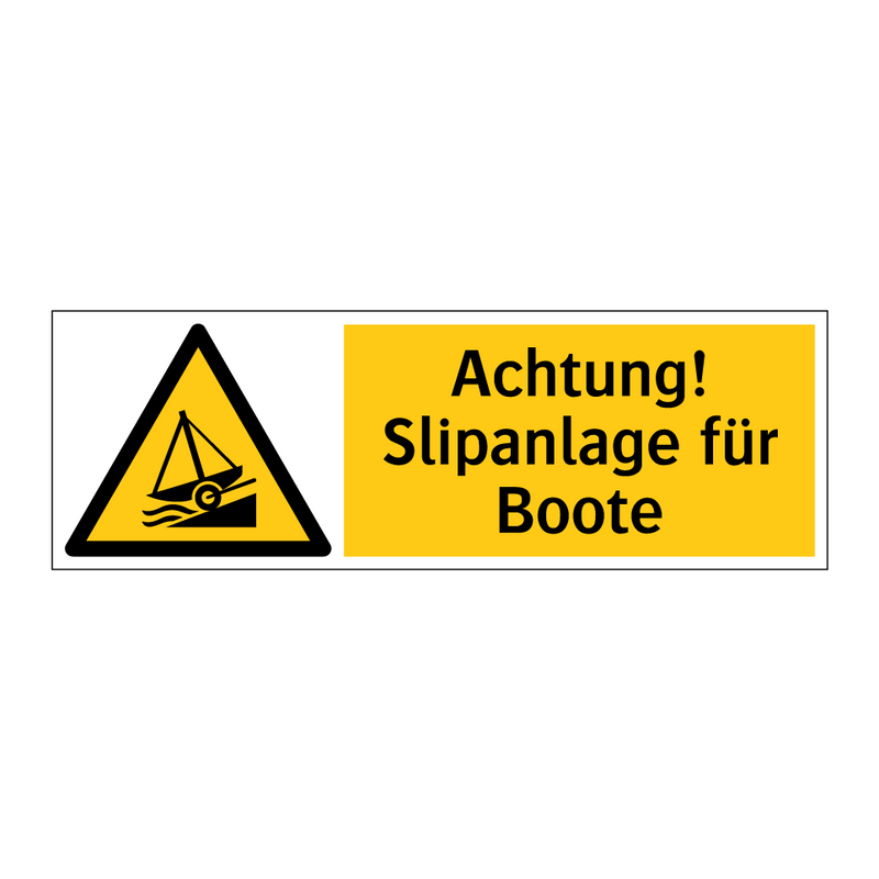 Achtung! Slipanlage für Boote