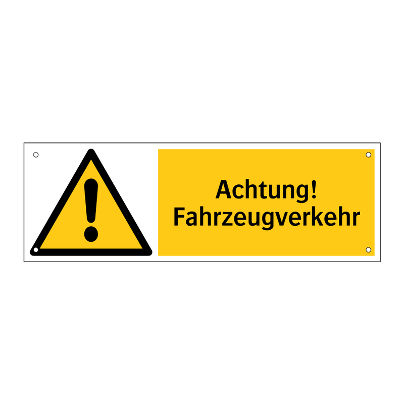 Achtung! Fahrzeugverkehr