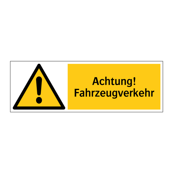 Achtung! Fahrzeugverkehr