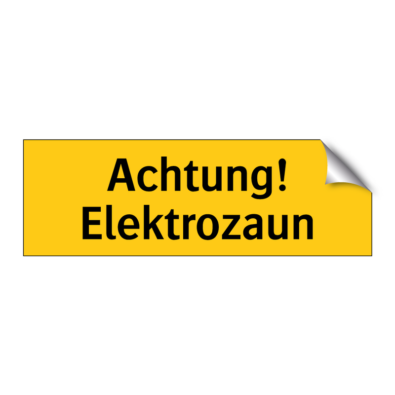 Achtung! Elektrozaun