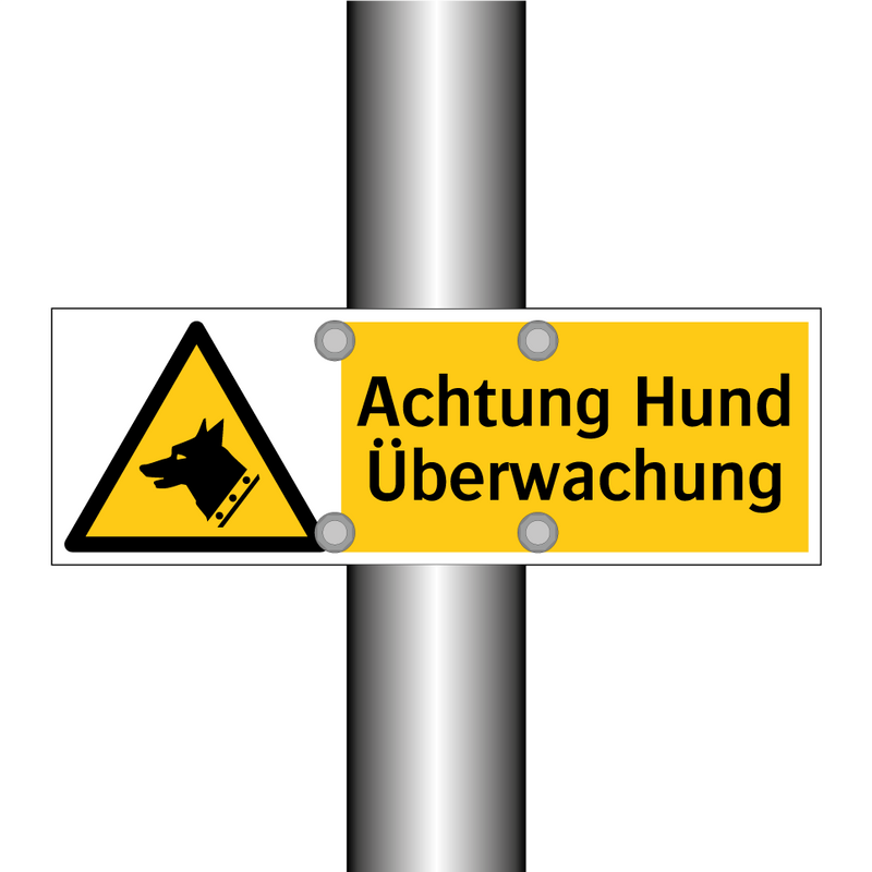 Achtung Hund Überwachung