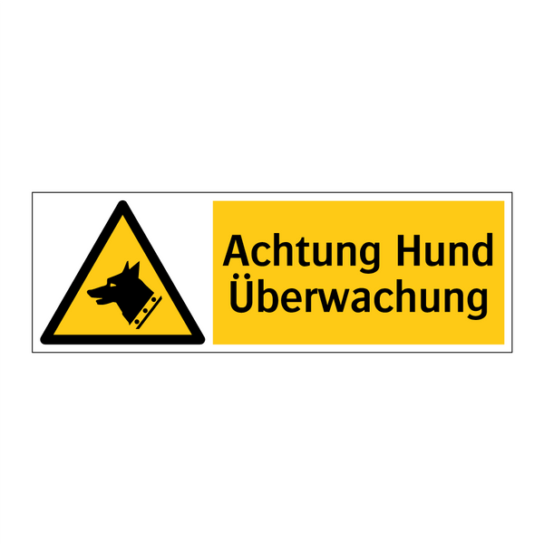 Achtung Hund Überwachung