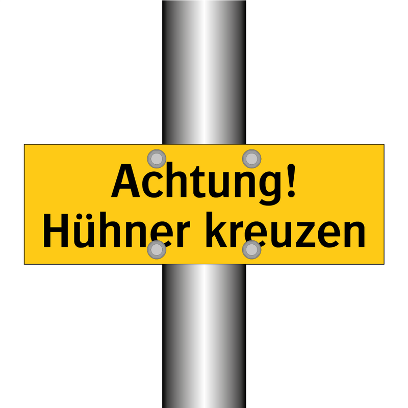 Achtung! Hühner kreuzen