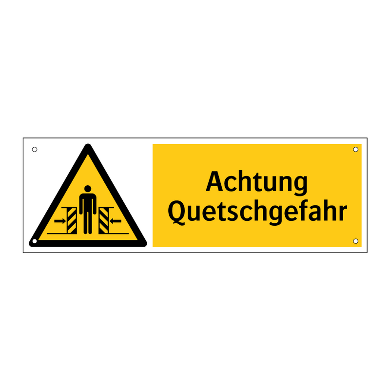 Achtung Quetschgefahr