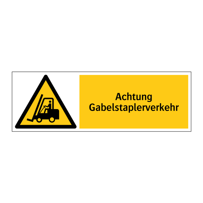 Achtung Gabelstaplerverkehr