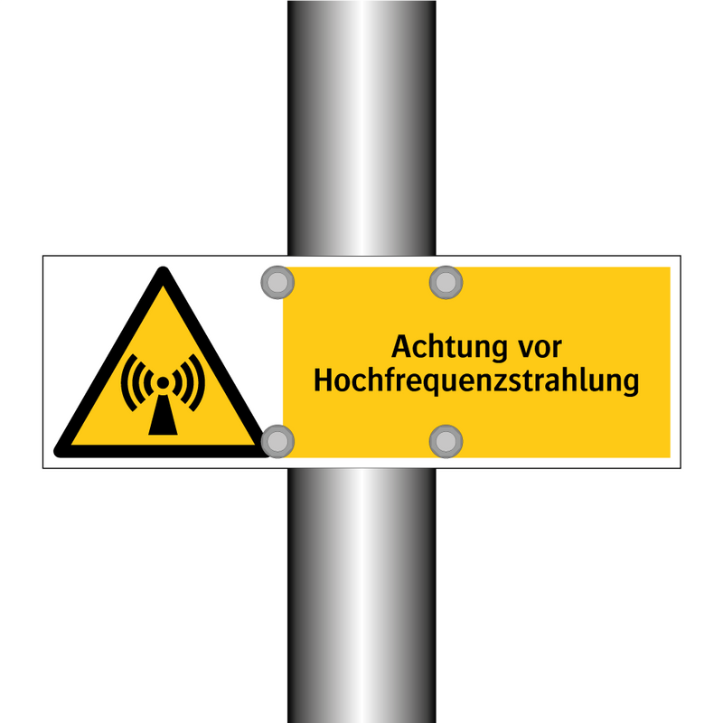 Achtung vor Hochfrequenzstrahlung