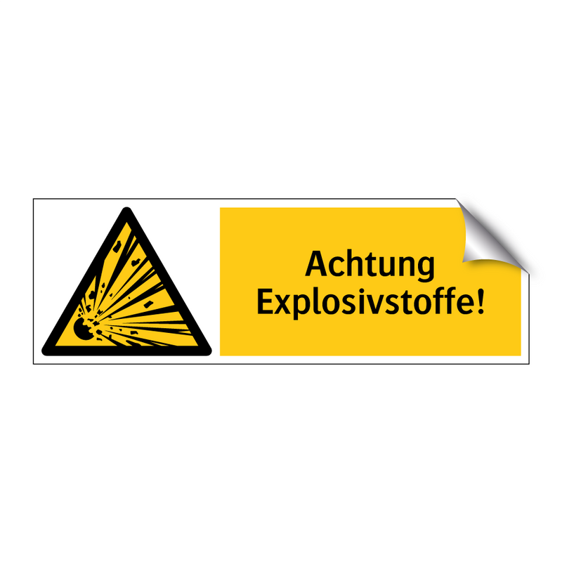 Achtung Explosivstoffe!