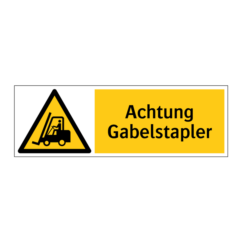 Achtung Gabelstapler