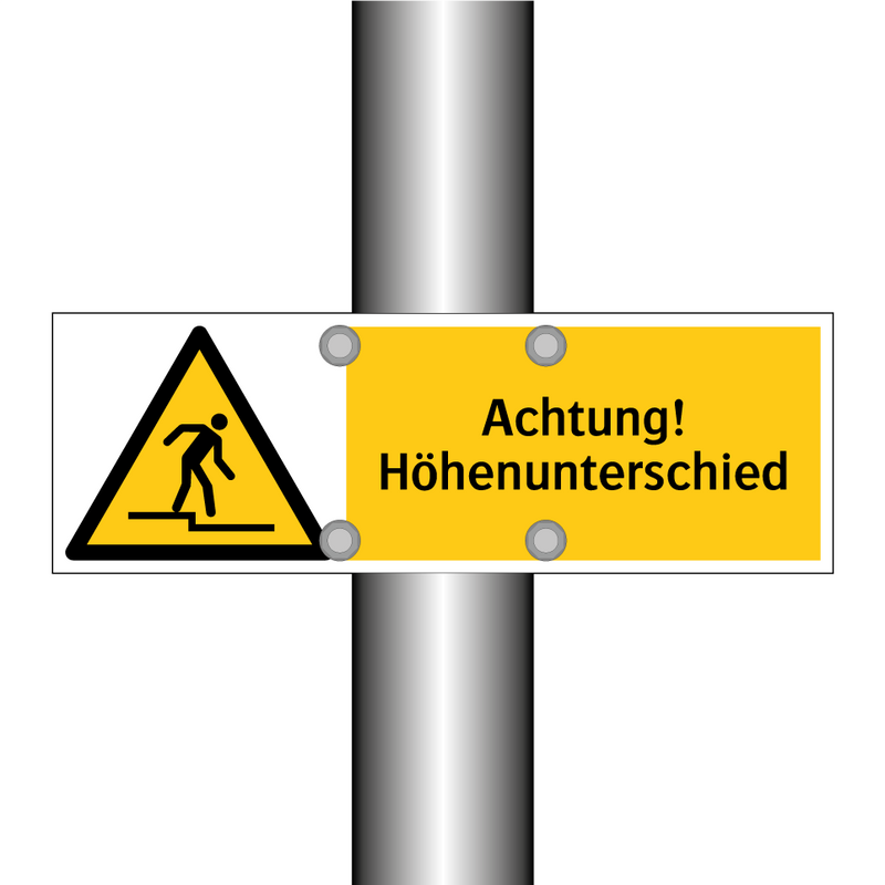 Achtung! Höhenunterschied