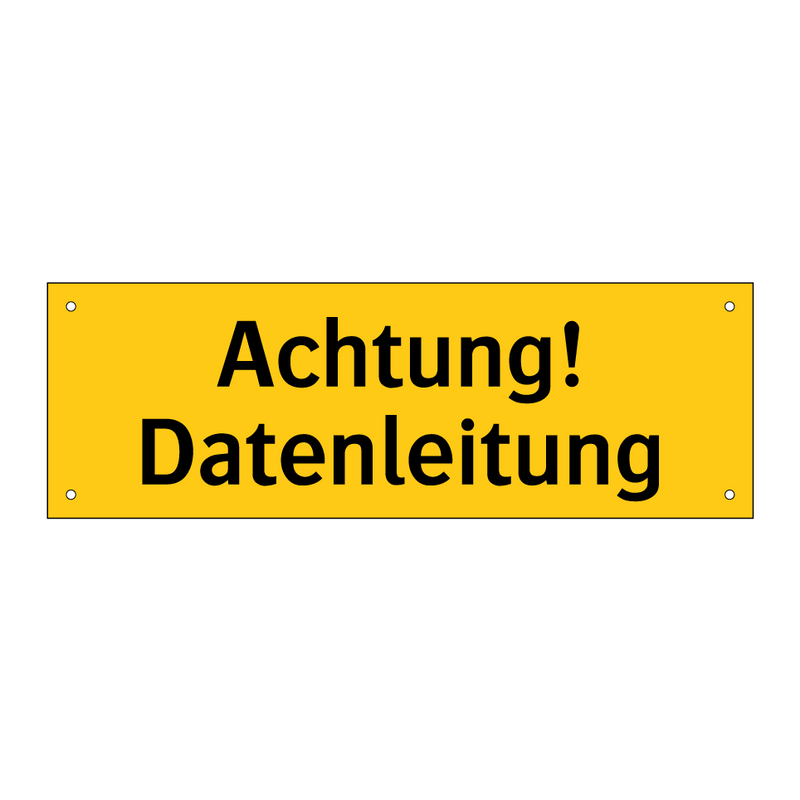 Achtung! Datenleitung