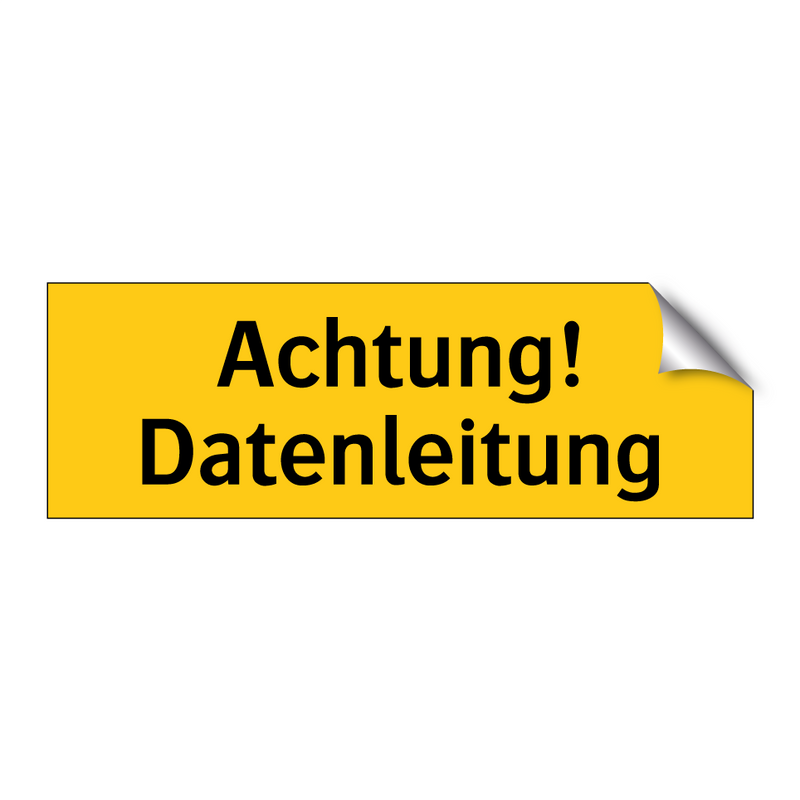 Achtung! Datenleitung