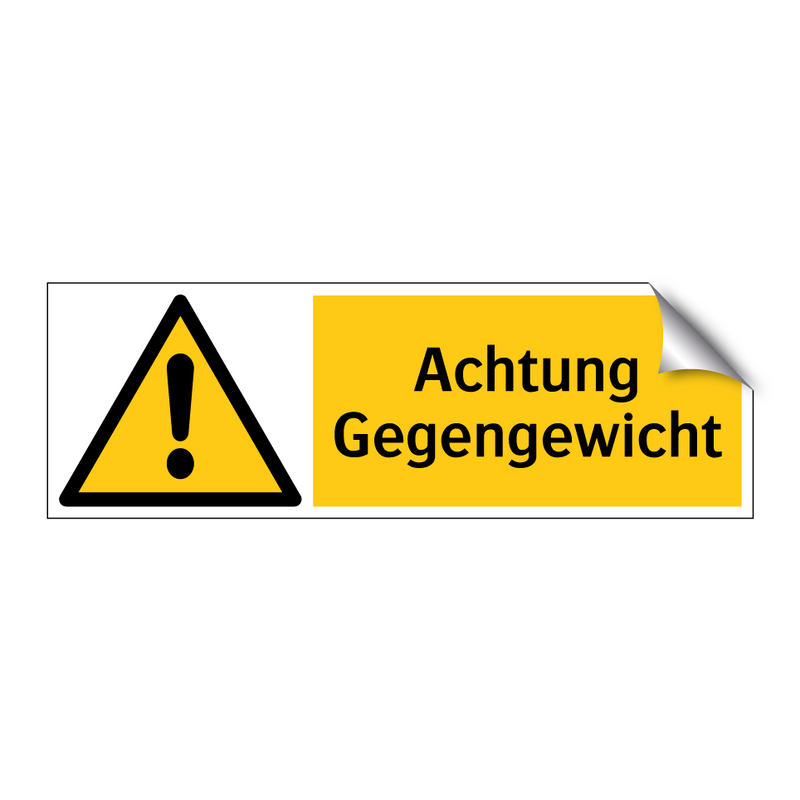 Achtung Gegengewicht