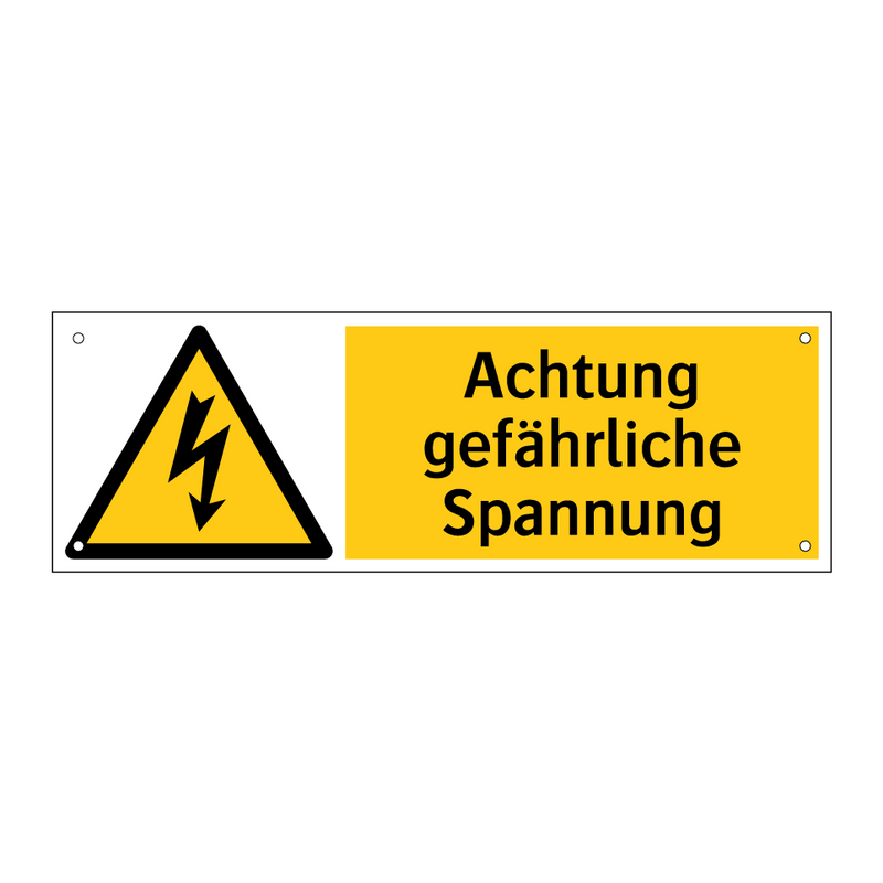 Achtung gefährliche Spannung