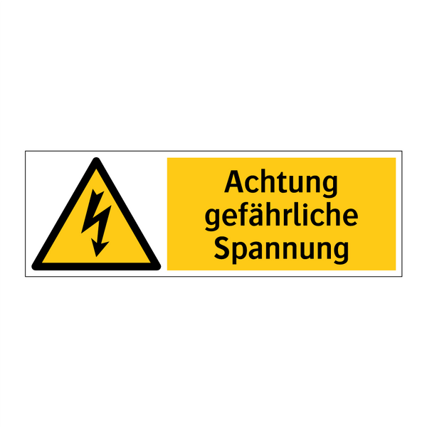 Achtung gefährliche Spannung