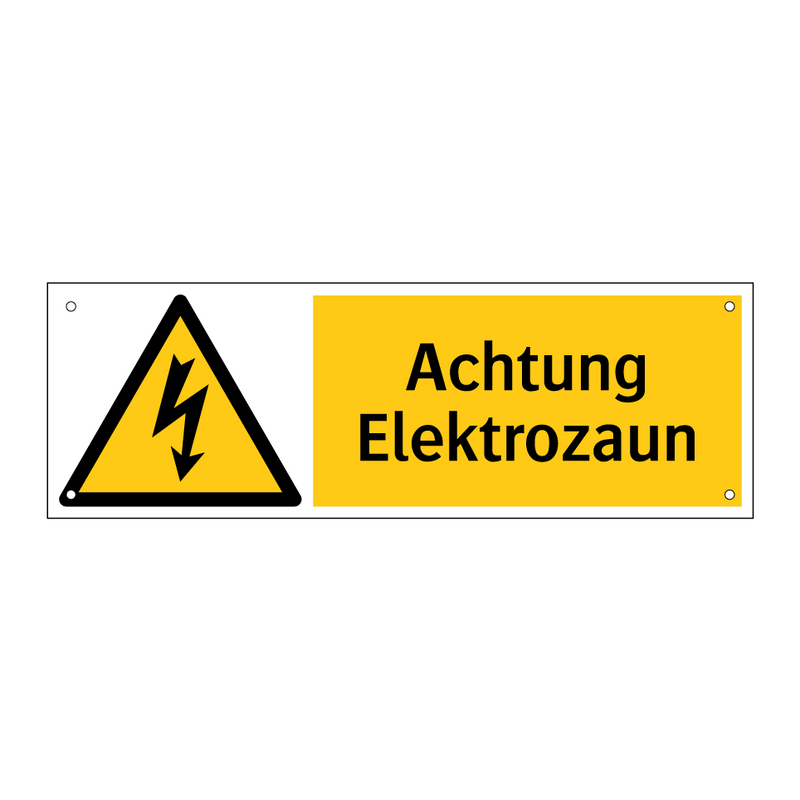 Achtung Elektrozaun