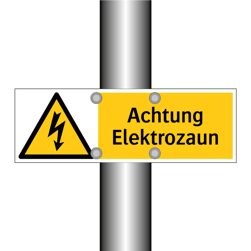 Achtung Elektrozaun