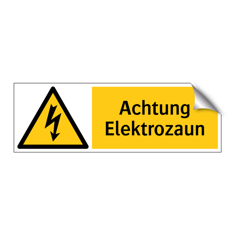 Achtung Elektrozaun