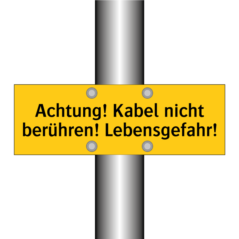 Achtung! Kabel nicht berühren! Lebensgefahr!