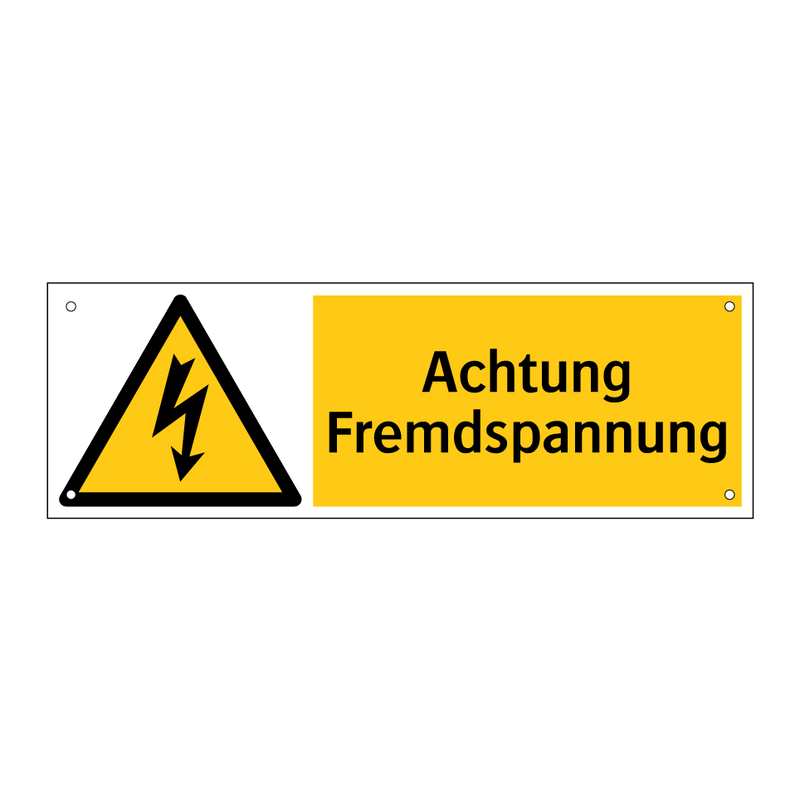 Achtung Fremdspannung