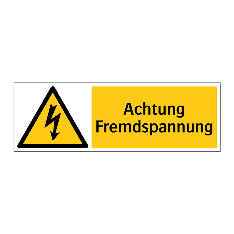 Achtung Fremdspannung