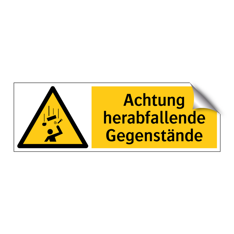 Achtung herabfallende Gegenstände