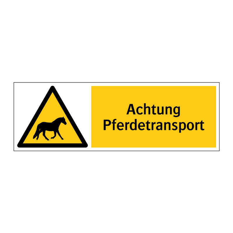 Achtung Pferdetransport