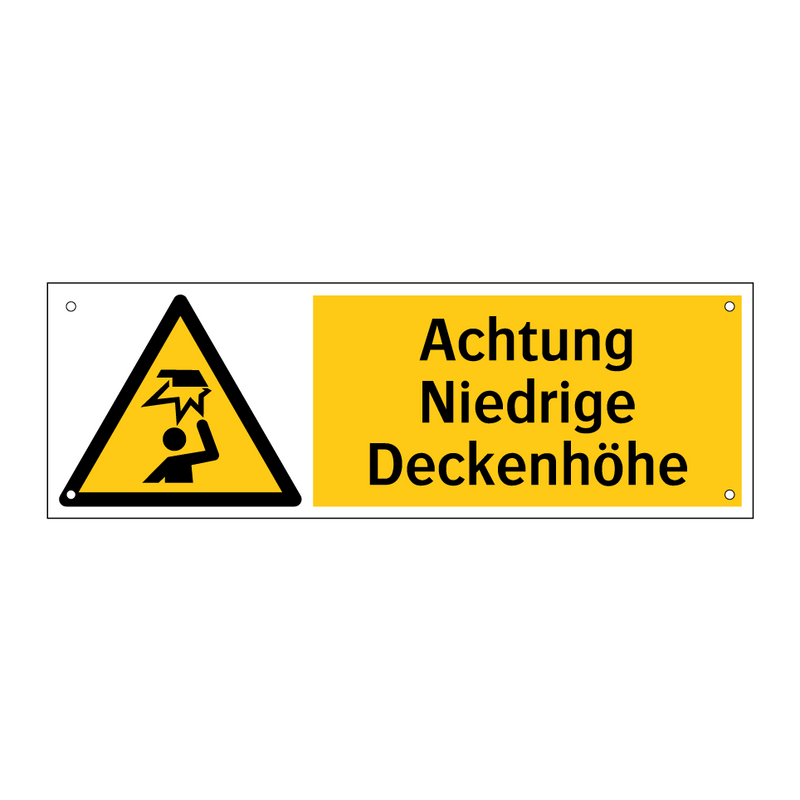 Achtung Niedrige Deckenhöhe