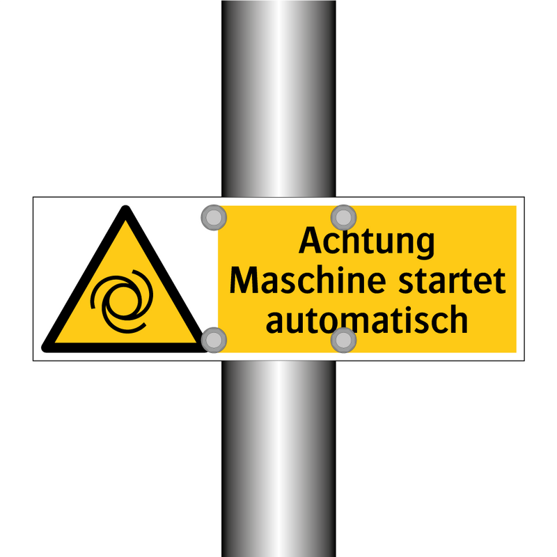 Achtung Maschine startet automatisch