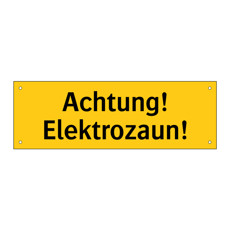 Achtung! Elektrozaun!