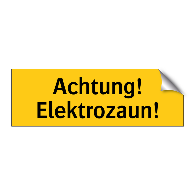 Achtung! Elektrozaun!