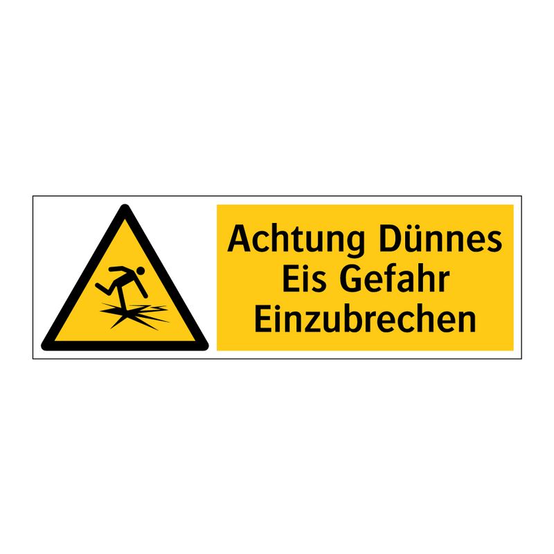 Achtung Dünnes Eis Gefahr Einzubrechen