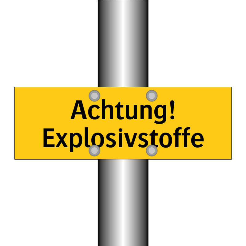 Achtung! Explosivstoffe