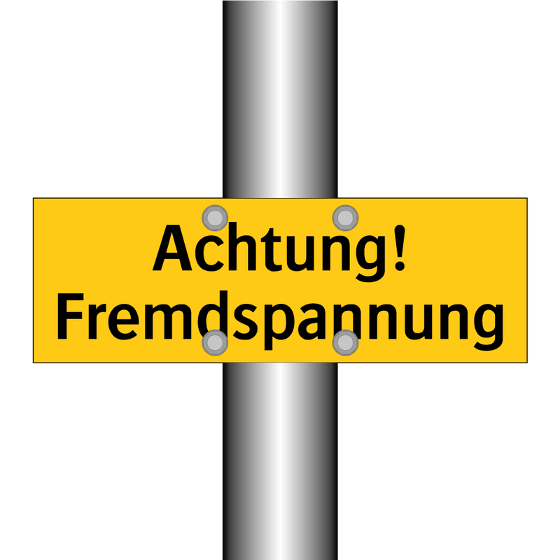 Achtung! Fremdspannung