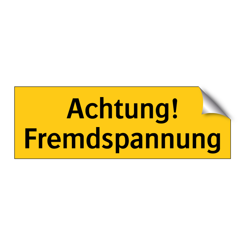 Achtung! Fremdspannung