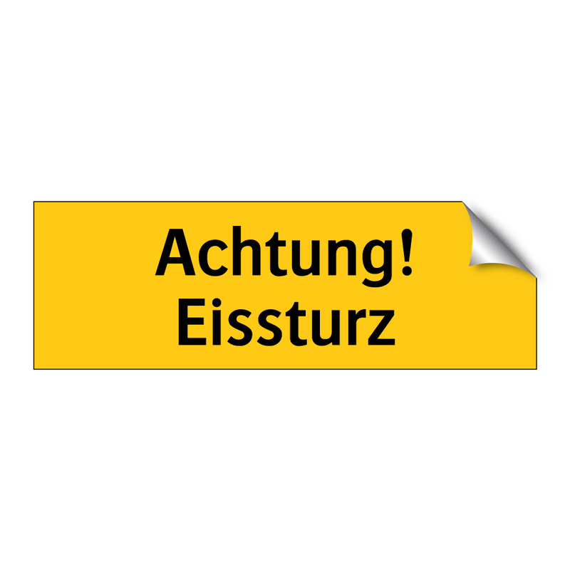 Achtung! Eissturz