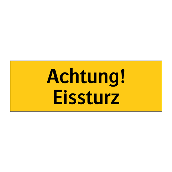 Achtung! Eissturz