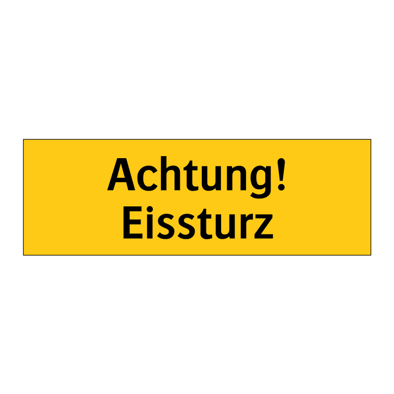 Achtung! Eissturz