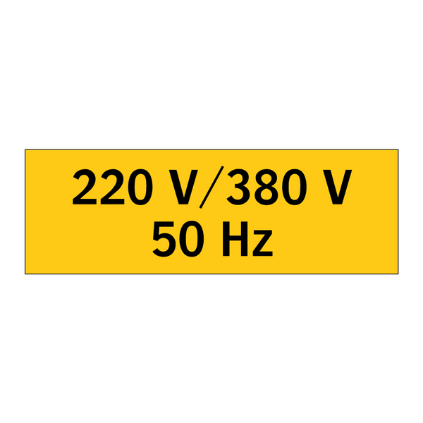 220 V/380 V 50 Hz