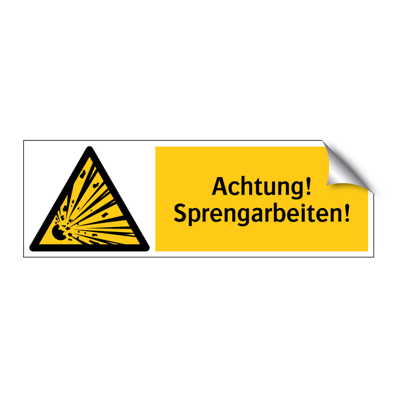 Achtung! Sprengarbeiten!