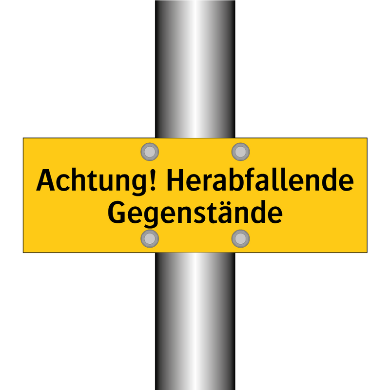 Achtung! Herabfallende Gegenstände