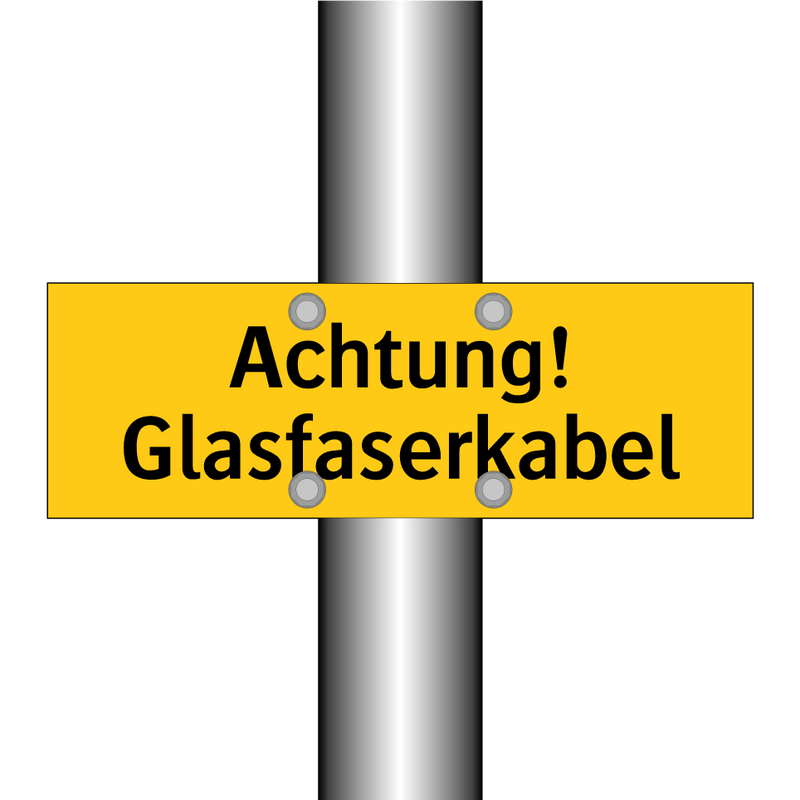 Achtung! Glasfaserkabel