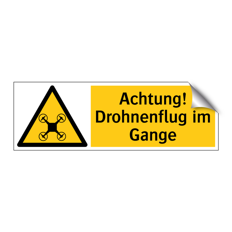 Achtung! Drohnenflug im Gange