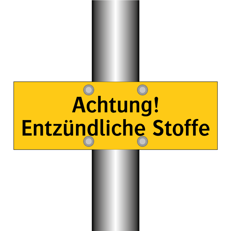 Achtung! Entzündliche Stoffe