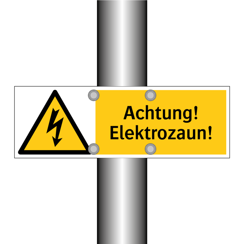 Achtung! Elektrozaun!