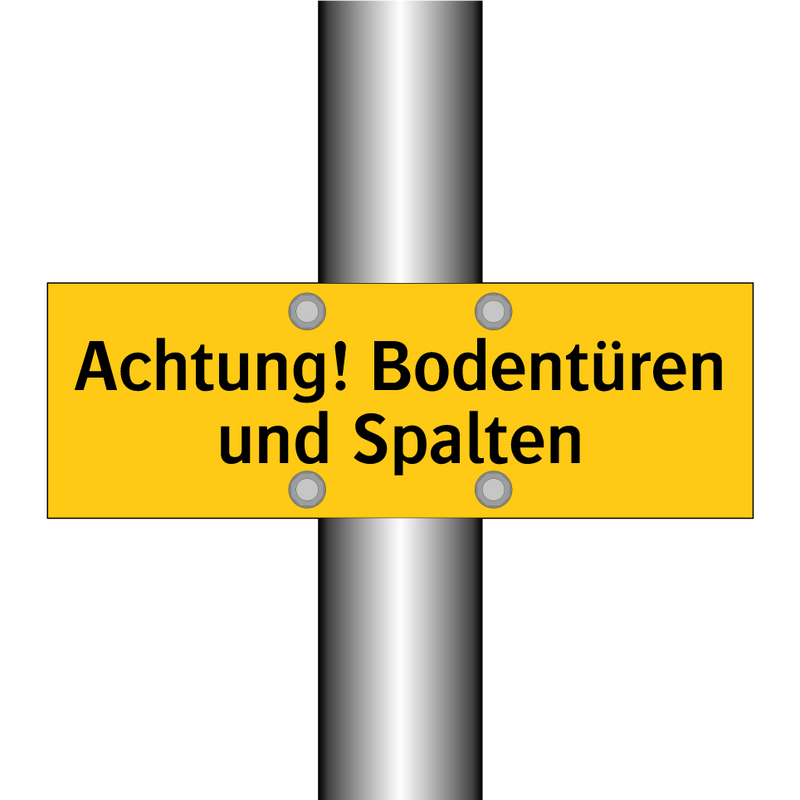 Achtung! Bodentüren und Spalten