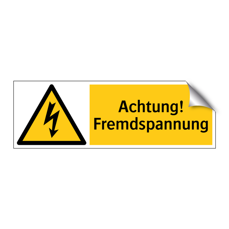 Achtung! Fremdspannung