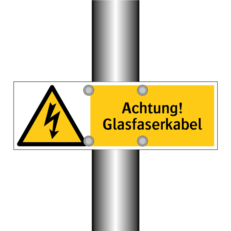 Achtung! Glasfaserkabel