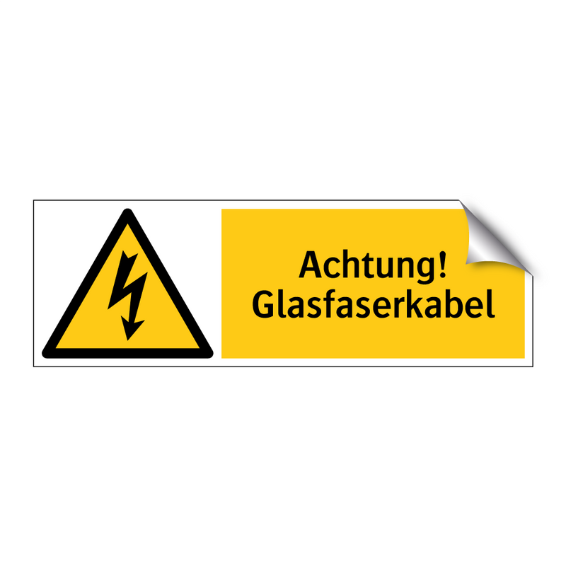 Achtung! Glasfaserkabel